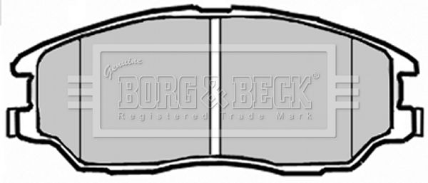 BORG & BECK Комплект тормозных колодок, дисковый тормоз BBP1912